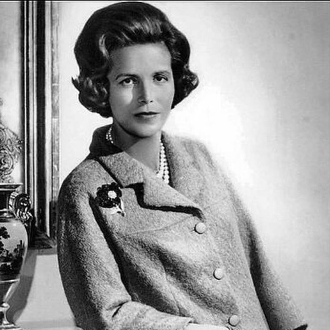 Retrato de la princesa de Réthy, la segunda esposa de Leopoldo III de Bélgica, Lilian Baels.