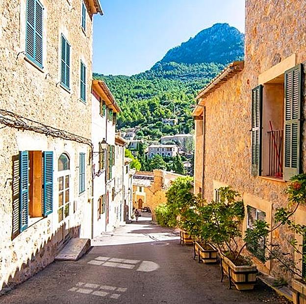 Calles de Deià, en Mallorca.