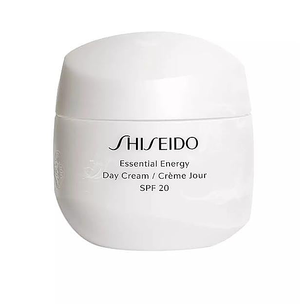 Essential Energy Day Cream de Shiseido. Con protección solar y una fórmula energizante para combatir los primeros signos de la edad y la fatiga. (40 euros en Druni).