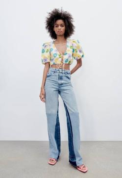 Imagen secundaria 2 - Los pantalones y la cazadora de estilo patchwork