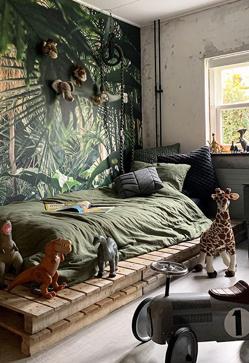 Imagen secundaria 2 - Papeles pintados con estampado vegetal: prints tropicales y flores románticas.