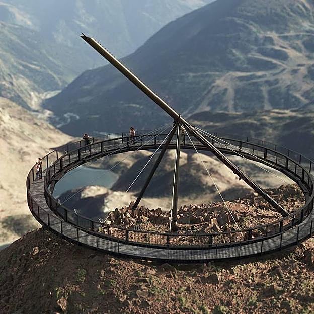 El mirador, obra del arquitecto Toni Riberaygua y los ingenieros Sergi Riba y Lluis Moya.