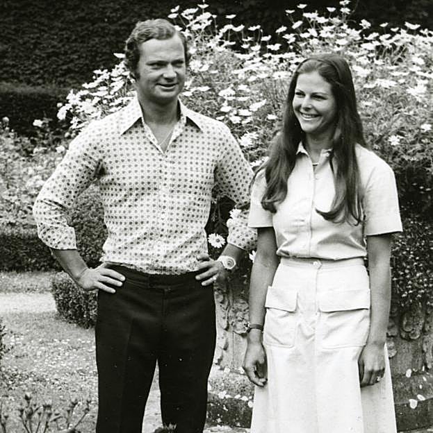 Carlos Gustavo era un rey soltero, pero ya había conocido a la mujer que sería su reina: la alemana, de ascendencia barsileña, Silvia Sommerlath.