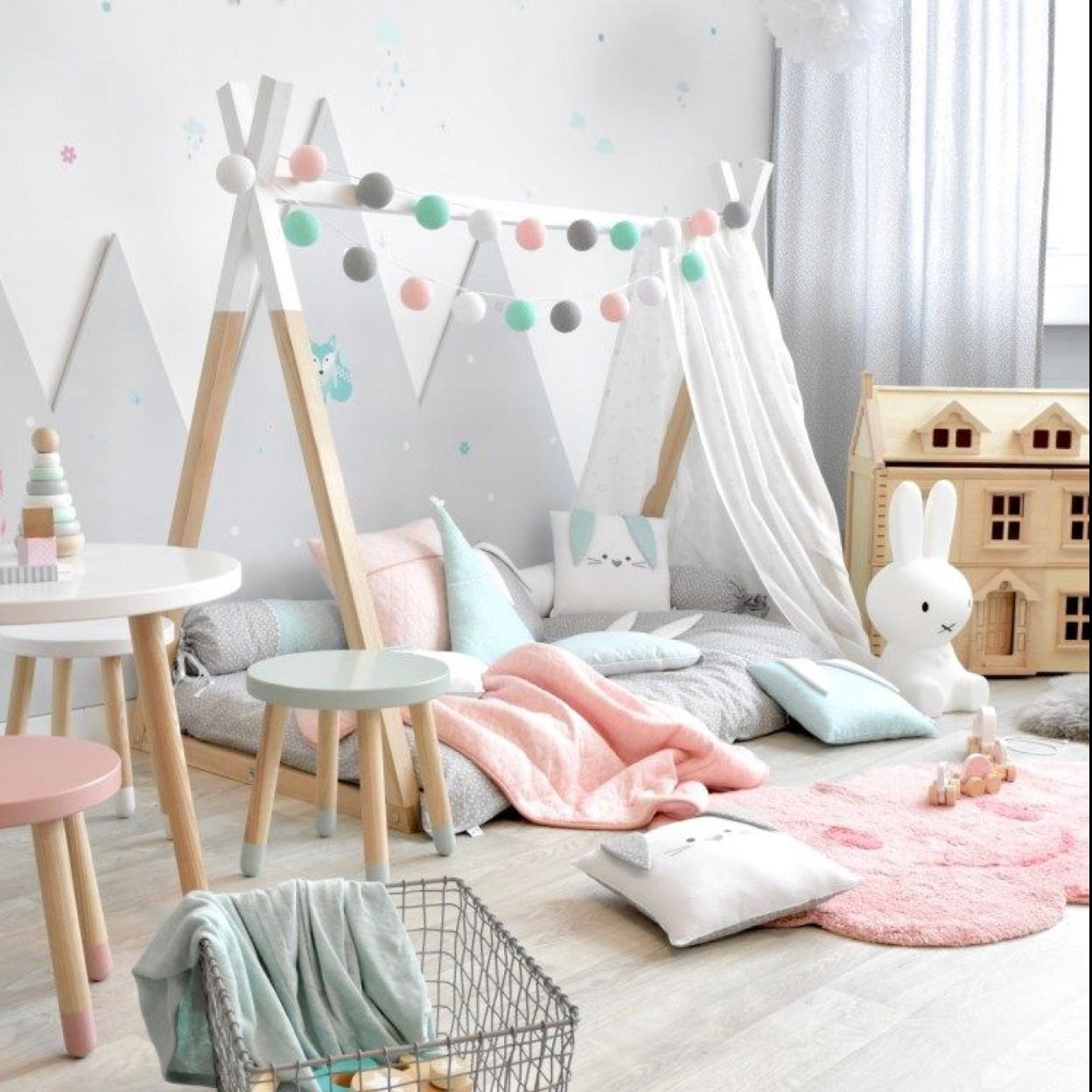 Pincha en la foto para ver ideas bonitas para decorar la habitación de los niños.