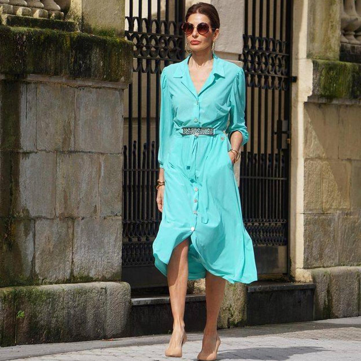 Pincha en la imagen para ver Necesitas un vestido de punto porque es la forma más fácil de conseguir un look de entretiempo que sea cómodo y favorecedor