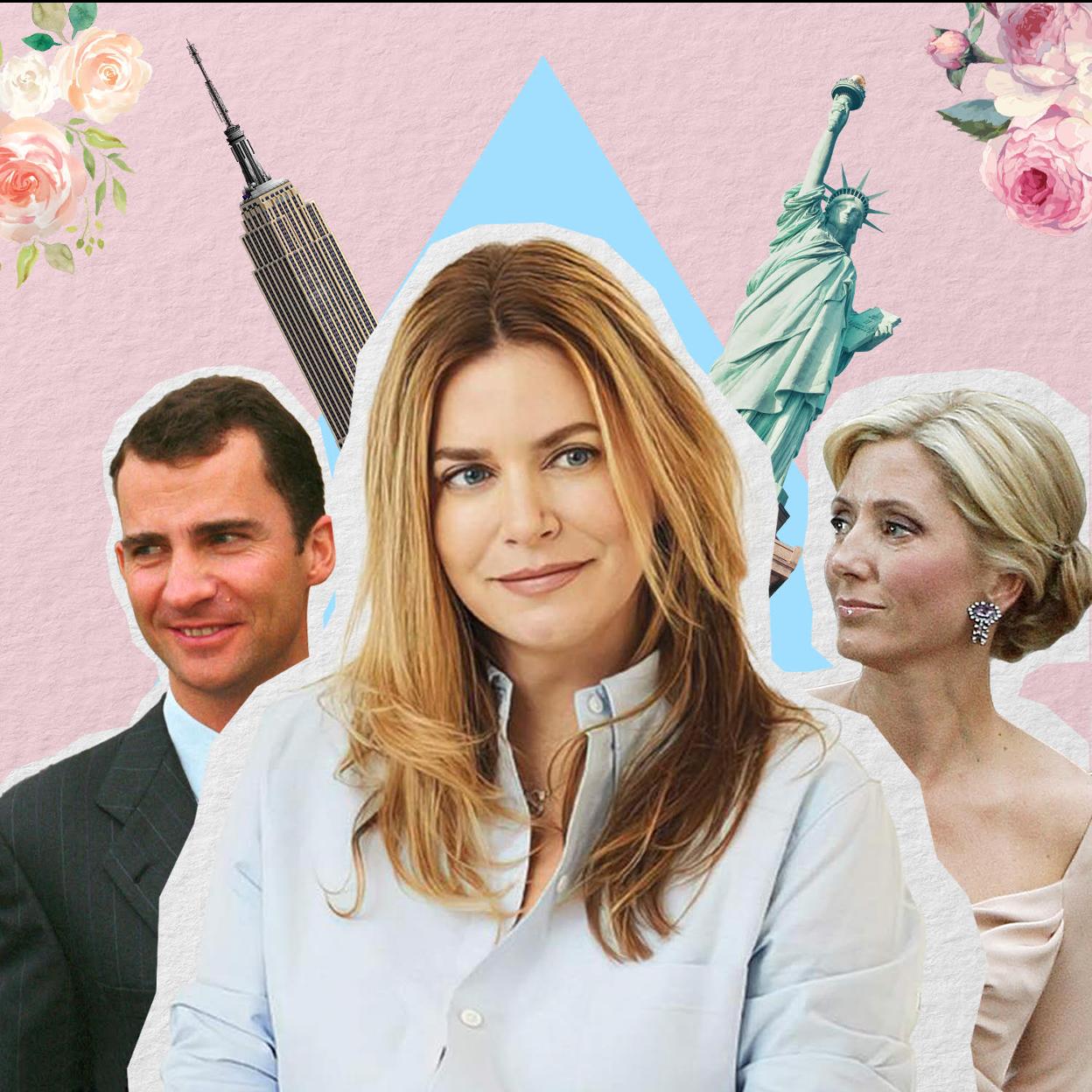 Don Felipe fotografiado con Gigi Howard en Nueva York en 1995.