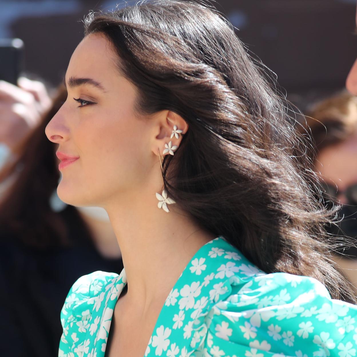 Manuela Falcó Corsini a su llegada a la boda de Isabelle Junot.