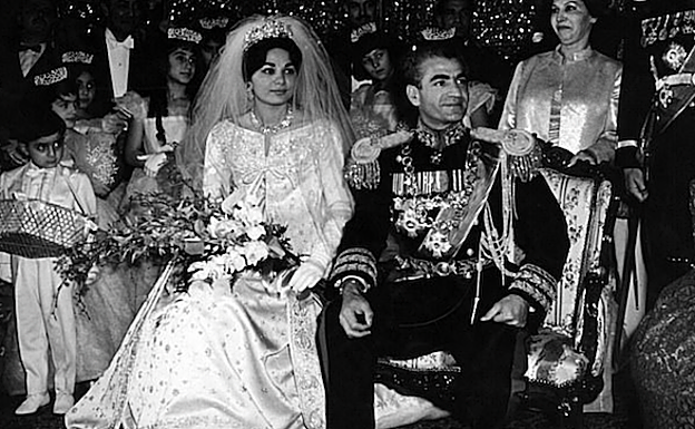 La boda entre Farah Diba y Mohammed Reza Pahlevi. 