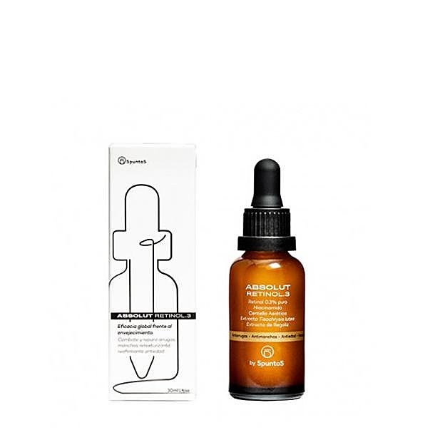 Sérum con retinol de 5Punto5 (27,25 euros / disponible en parafarmacias)