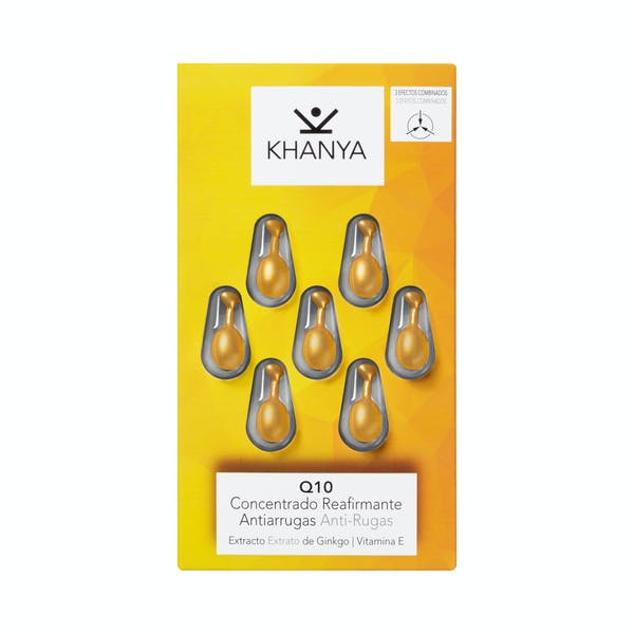 El concentrado reafirmante antiarrugas para pieles maduras, reduce mediante su uso regular la profundidad de las arrugas de forma visible. La coenzima Q10 ayuda a la piel en la producción de nueva energía que promueve la activación de la regeneración de la piel. El extracto de Ginkgo, así como el escualeno vegetal del aceite de oliva, nutren la piel dejándola suave como la seda y protegiéndola de la deshidratación. Para un cutis más joven y suave. Precio: 1,50 euros.