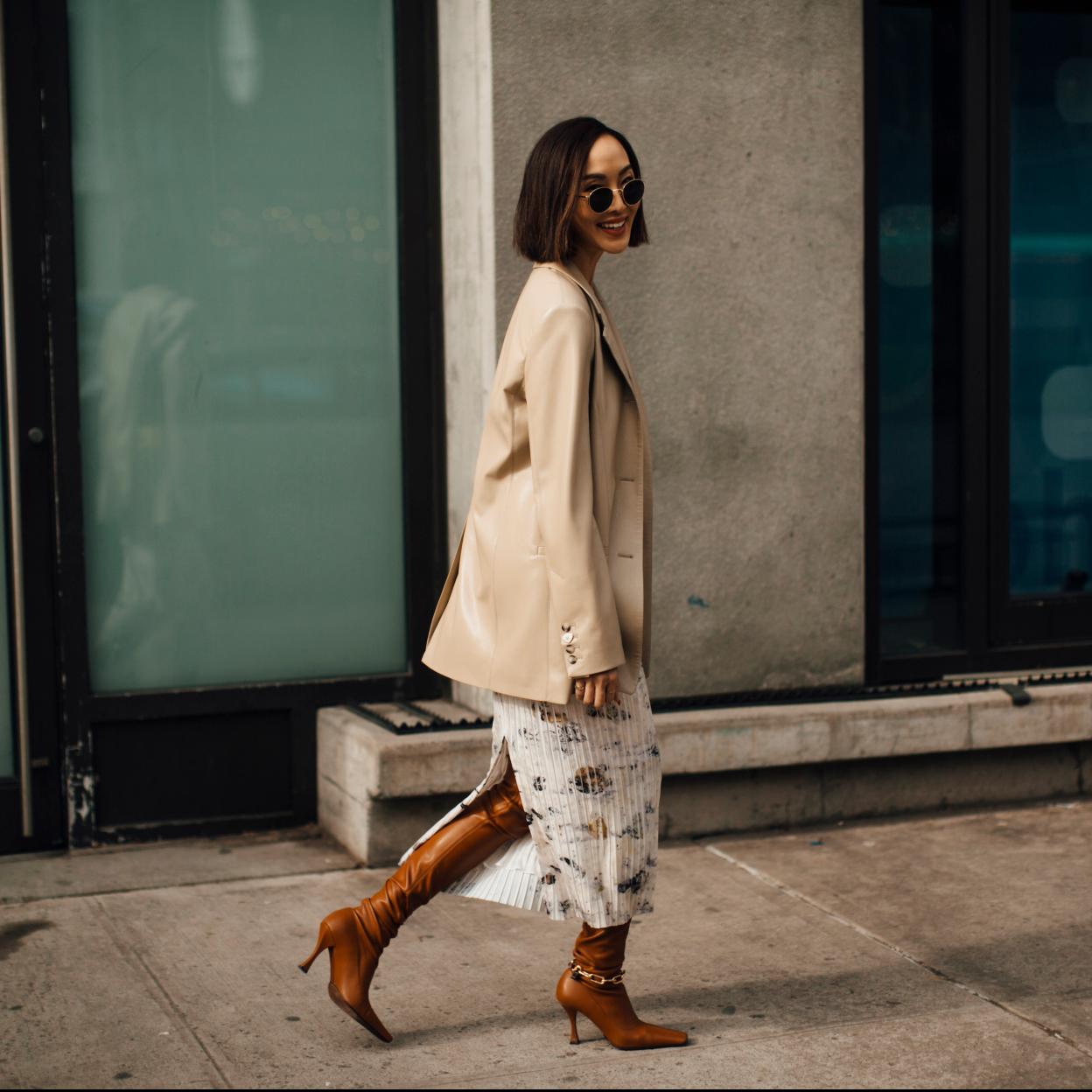 Las faldas estampadas son un «must» esta primavera. 