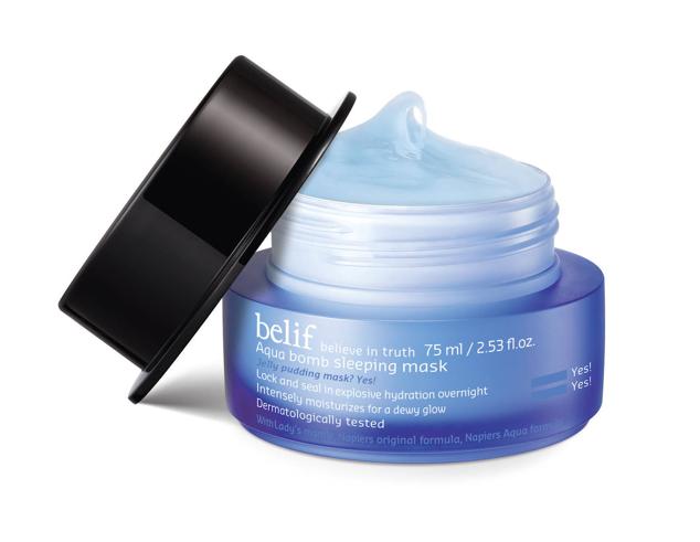 La Aqua Bomb Sleeping Mask de Belif es adecuada para todo tipo de pieles