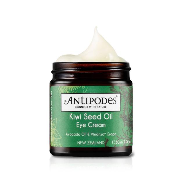 La Eyes Cream Kiwi Seed Oil Cream de Antipodes reduce la tasa de oxidantes
