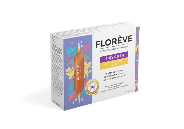 [IN] YOUTH Anti-Hair Loss Cure de Florêve sabe a miel, mango y fruta de la pasión