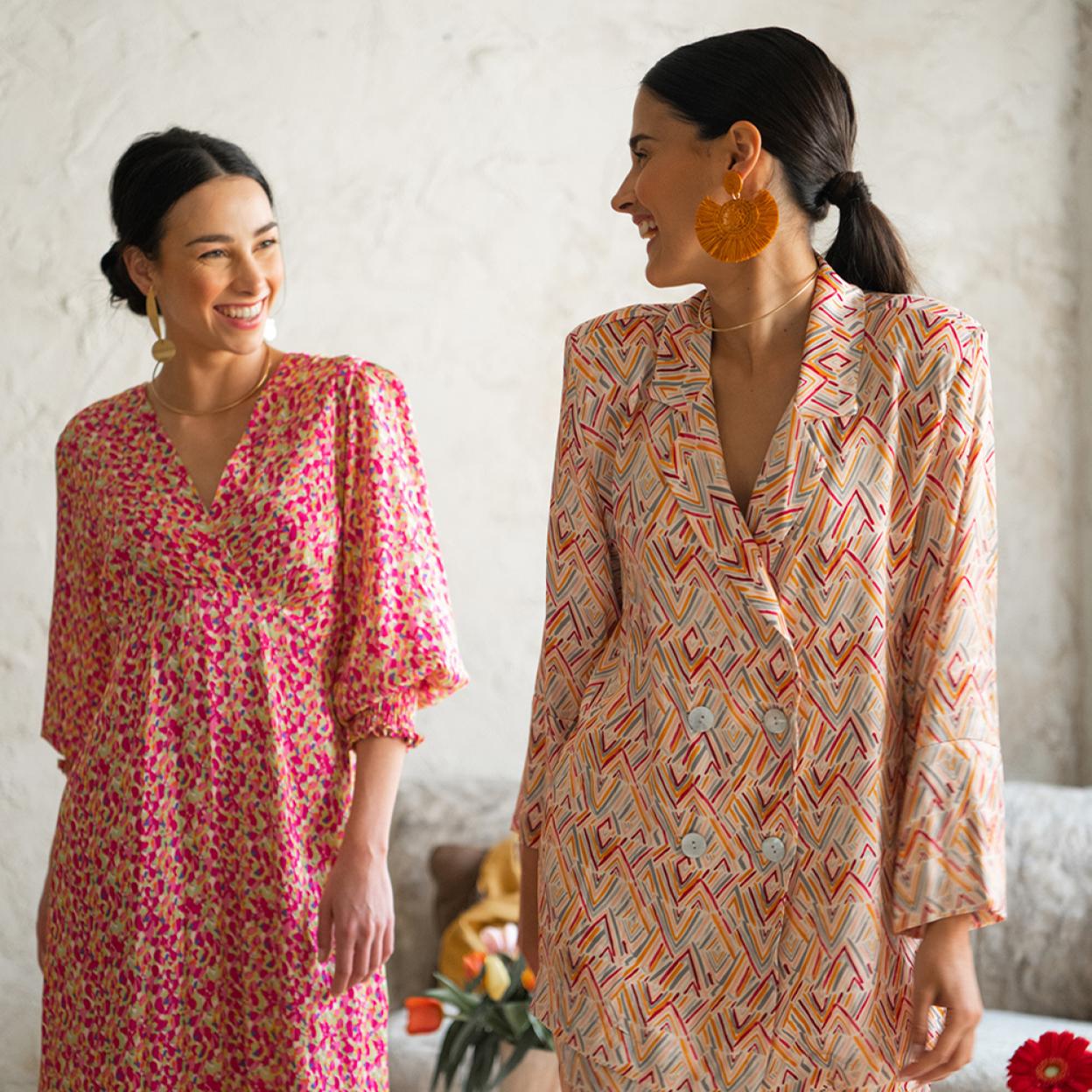 Vestidos de invitada de la nueva colección de primavera-verano de la firma Muscari. / Pincha en la imagen si quieres ver otras opciones de vestidos made in Spain para esta temporada.