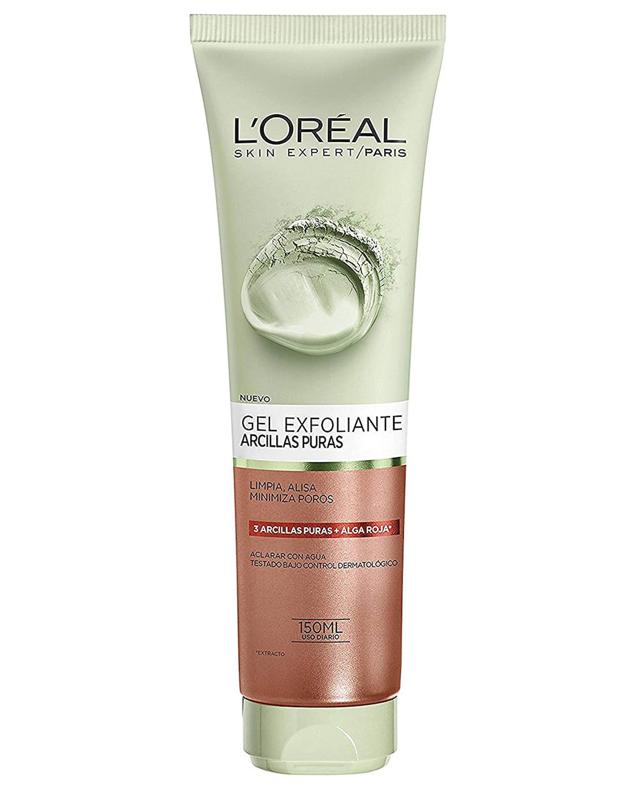 El  Gel Limpiador Exfoliante Arcillas Puras de L'Oreal Paris  limpia, alisa y minimiza poros