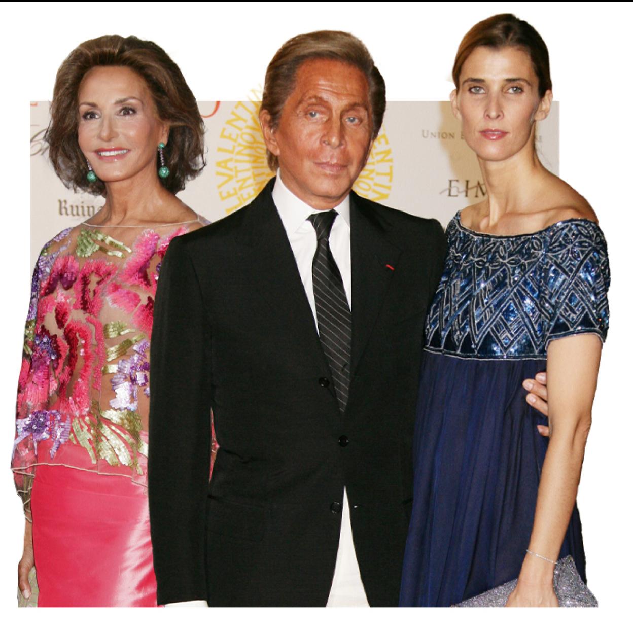 Naty Abascal junto a Valentino y Rosario Nadal.