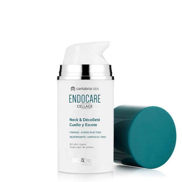 Un tratamiento antiedada para cuello y escote que corrige la flacidez, la acumulación de grasa y el tono irregular. Está formulado con SCA® Growth Factor Technology y péptidos reafirmantes que en conjunto trabajan para conseguir un efecto lifting visibles. Y, también podemos encontrar niacinamida, cafeína energizante y activos hidratantes que corrigen manchas, unifican el tono y activan la lipolisis.