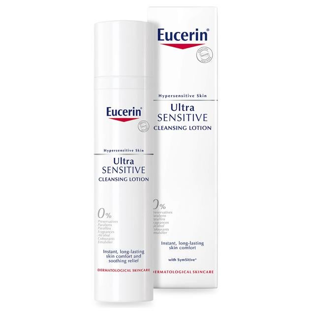 Formulada con un bajo número de ingredientes para evitar la irritación de la piel, esta loción limpiadora de Eucerin está pensada para las pieles más reactivas y sensibles. Su uso continuado favorece una piel fresca, limpia y suave. 