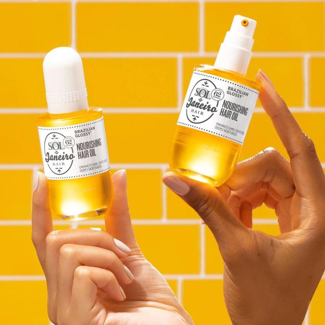 El  Brazilian Glossy de Sol de Janeiro  protege del calor y fija el peinado