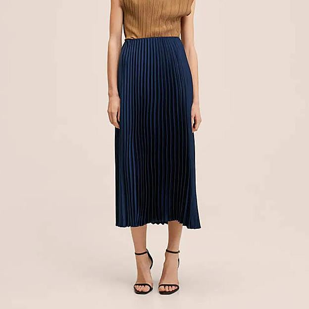 Imagen principal - Las faldas plisadas de Mango, Zara y H&M