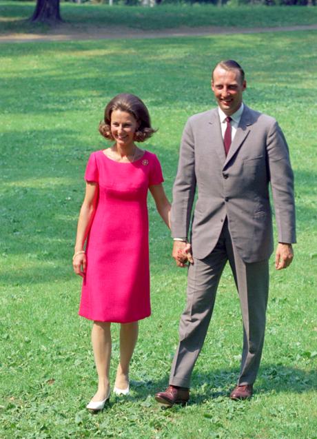 Imagen - Sonia y Harald de Noruega el día de su compromiso.