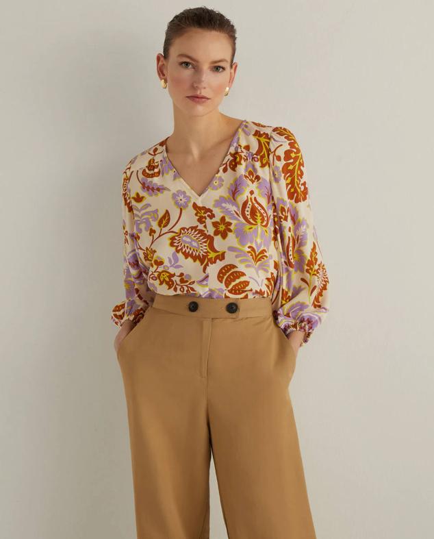 Woman El Corte Inglés nos trae  esta blusa  de manga larga