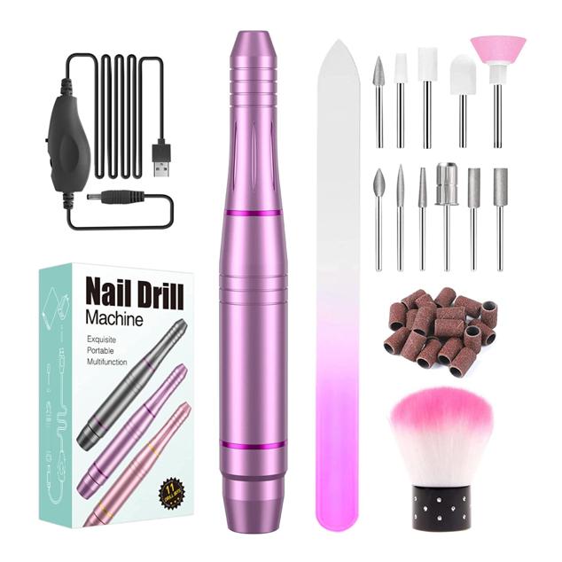 Lima de uñas eléctrica con diferentes cabezales para pulir y eliminar el exceso de cutículas y callos además de embellecer las uñas. Contiene 6 brocas diferentes, 26 bandas de lijado, 5 cabezales de pulido y 1 cepillo. Precio: 24,98 euros. Cómpralo aquí