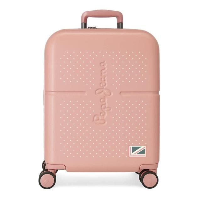 Maleta de cabina fabricada en ABS, un material resistente y ligero. Práctico interior con dos compartimentos y cuatro ruedas dobles de giro multidireccional para un desplazamiento cómodo, un rodaje suave y una maniobrabilidad sin esfuerzo. Con puerto USB integrado con cable para conectar a una batería externa y poder cargar tus dispositivos mientras viajas. Precio: 117,29 euros. Cómpralo aquí