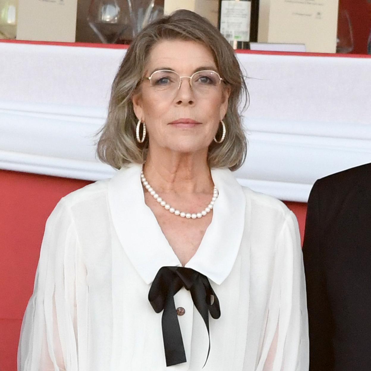 Carolina de Mónaco en la cena de gala del Concurso Internacional de Salto de Montecarlo..