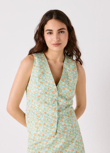 Imagen - Chaleco estampado de lino, de High Spirits (19,99 euros)