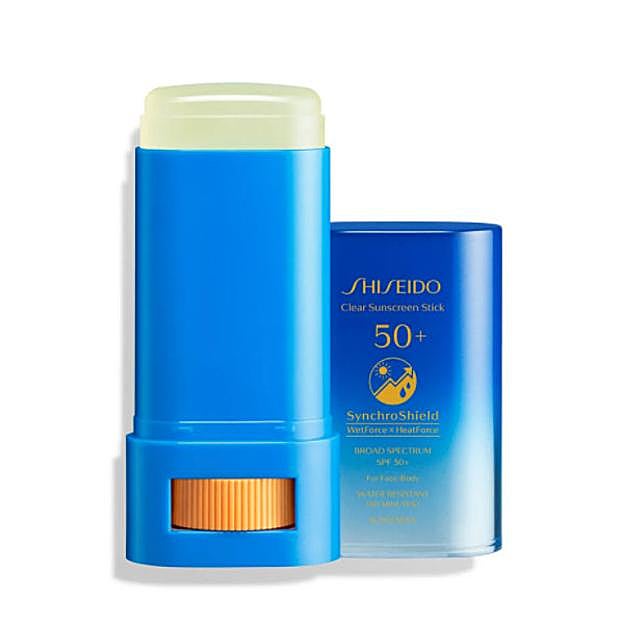 Protector Solar Clear Stick SPF50 de Shiseido