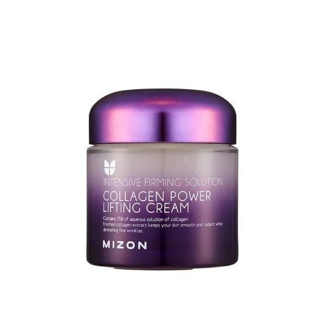 Collagen Power Lifting Cream de Mizon corrige todos los signos de la edad, incluso los más profundos, de manera visible, gracias a una fórmula a base de colágeno marino y adenosina que atenúa las arrugas, mejora la elasticidad, reafirma y aporta volumen. Por otra parte, el madecassoside y el ácido hialurónico hidratan de forma exhaustiva y la centella asiática regenera los tejidos para rejuvenecer por completo la tez. Cómpralo aquí