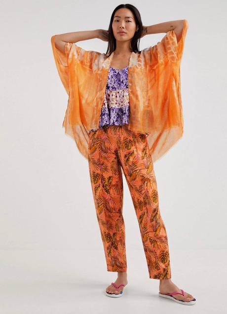 Imagen - El kimono con estampado de efecto tie-dye