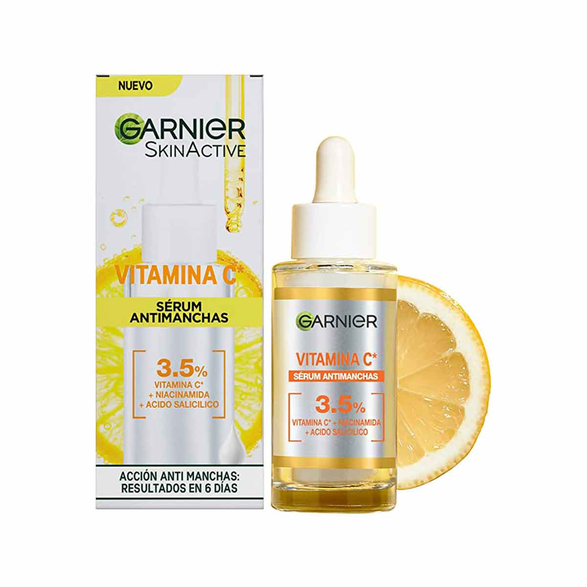La vitamina C es uno de los activos de moda. Ilumina el rostro, reduce manchas y deja una piel más saludable. Entre los sérums de supermercado más vendidos es de Garnier y cuesta menos de 12 euros. Cómpralo aquí