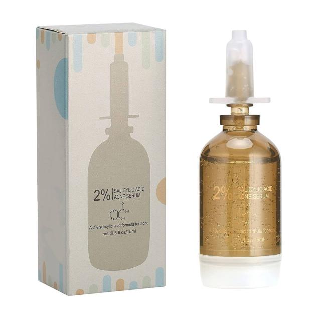 El suero de ácido salicílico de Sonew incluye extracto de raíz de genciana para prevenir las cicatrices.  Cómpralo aquí