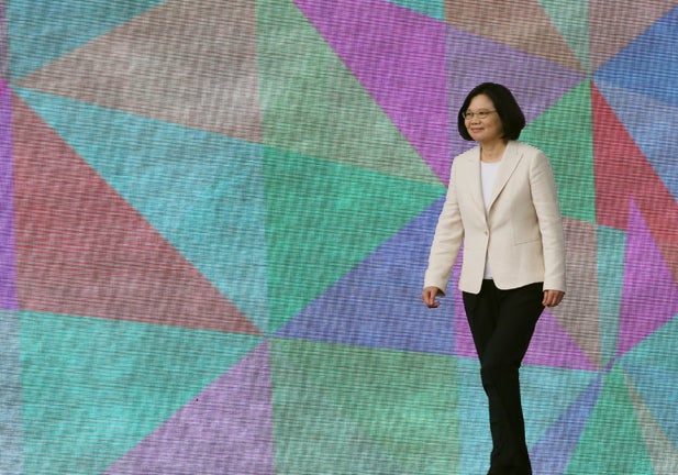 New Taiwanese president Tsai Ing-wen given speech at the ceremony, Taipei, Taiwan. 20MAY16 SCMP/ Felix Wong (Photo by Felix Wong/South China Morning Post via Getty Images)