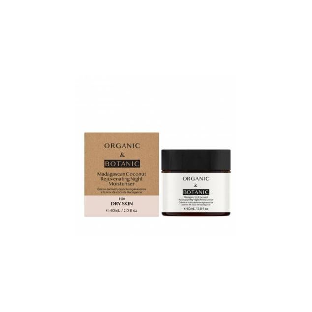 La Crema Hidratante de Noche de Coco de Madagascar de Dr Botanicals proporciona una protección antioxidante.