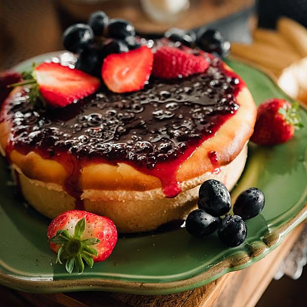 Tarta de queso saludable.