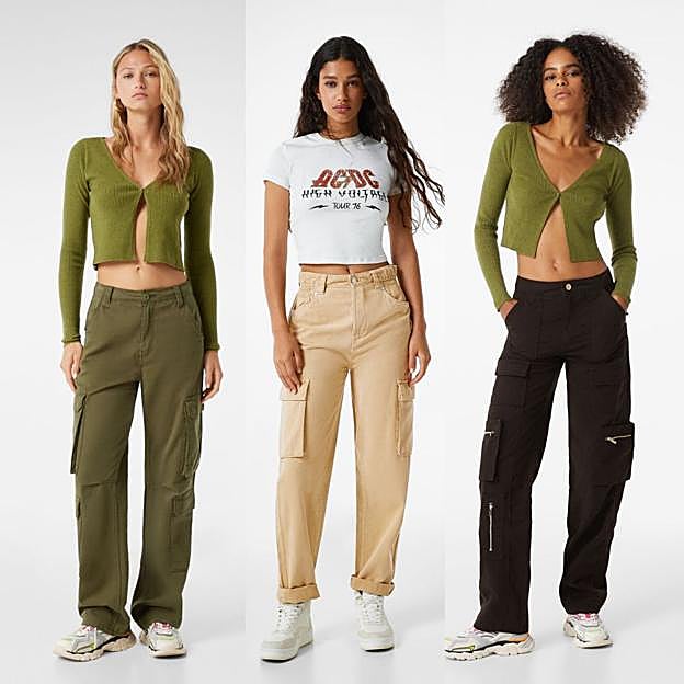 Los pantalones cargo de Bershka.