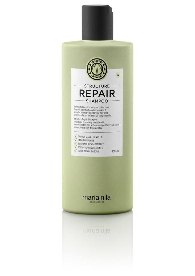 El Structure Repair Shampoo de Maria Nila está pensado para el cabello dañado, seco y tratado químicamente.