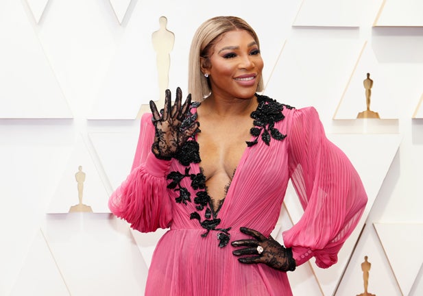 HOLLYWOOD, CALIFORNIA - MARCH 27: Serena Williams attends the 94th Annual Academy Awards at Hollywood and Highland on March 27, 2022 in Hollywood, California. (Photo by Jeff Kravitz/FilmMagic)