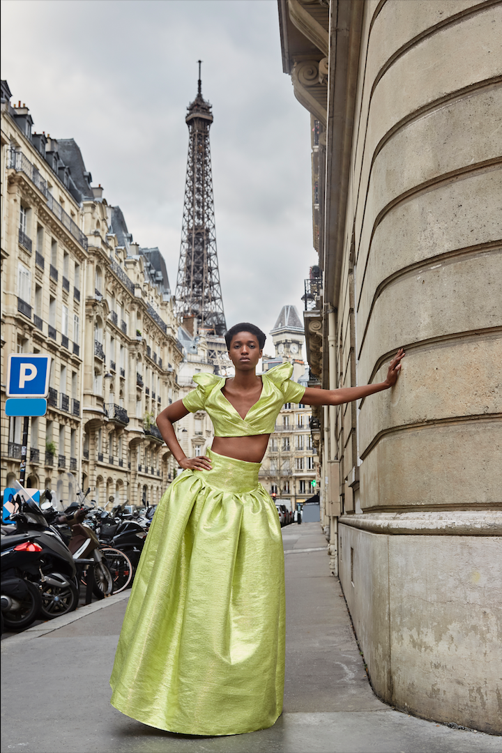 Top y falda larga de Gemy Maalouf.