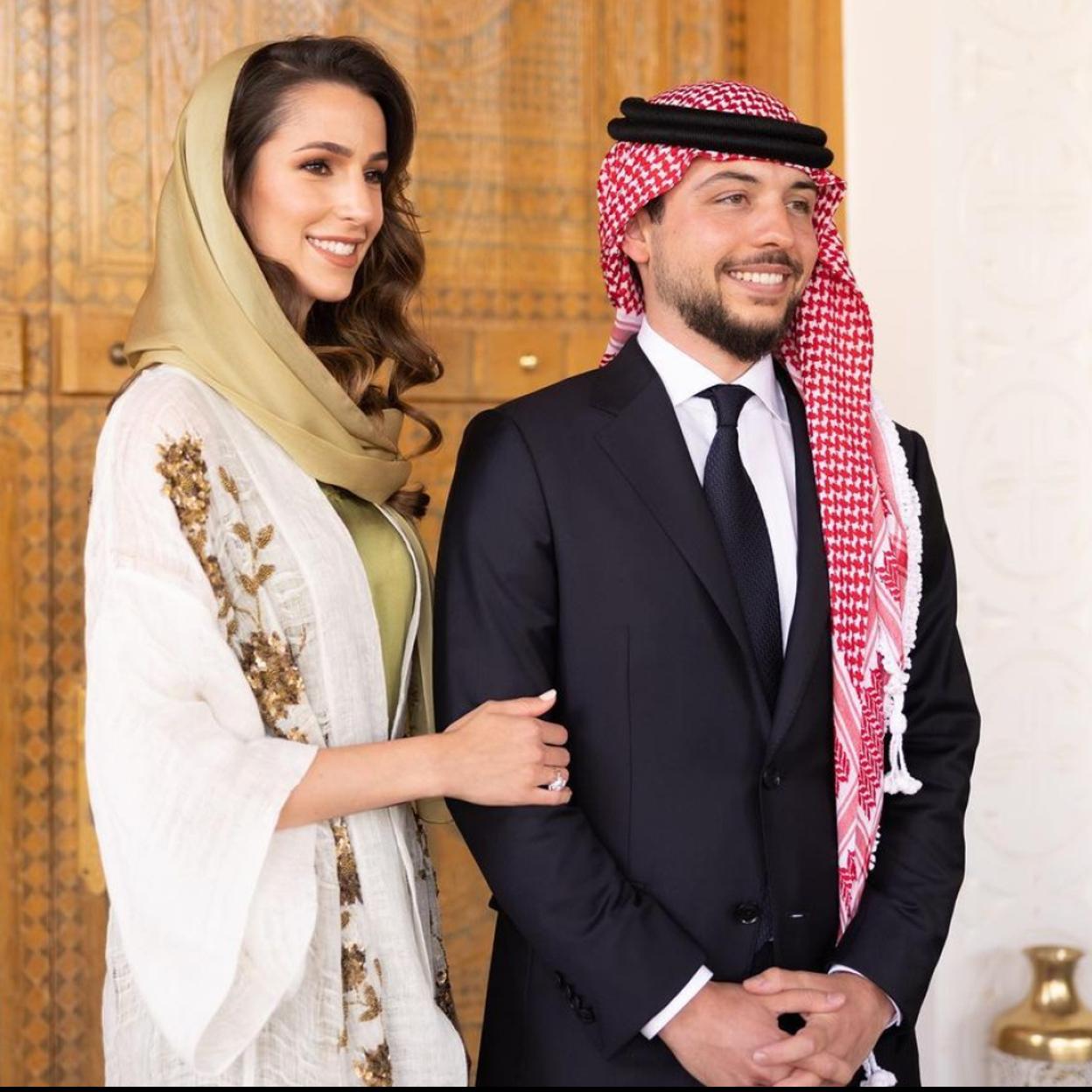 Rajwa Al Saif, la prometida del príncipe heredero Hussein de Jordania.