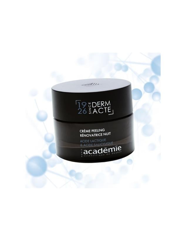 Este peeling nocturno alisa y exfolia la piel gracias a su compuesto de ácidos lácticos, salicílicos, glicólicos y azelaicos. De esta forma, conseguirás una piel rejuvenecida y radiante al amanecer. Es de Academie. Precio: 80 €.