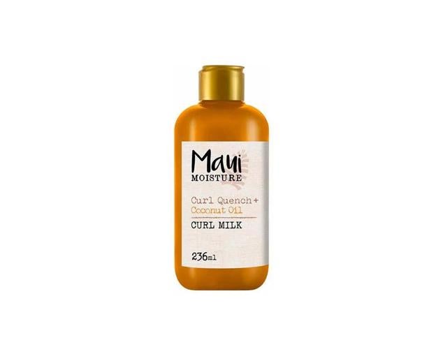 La Coconut Oil Curl Milk de Maui Moisture es una crema definidora de rizos que facilita el desenredado.