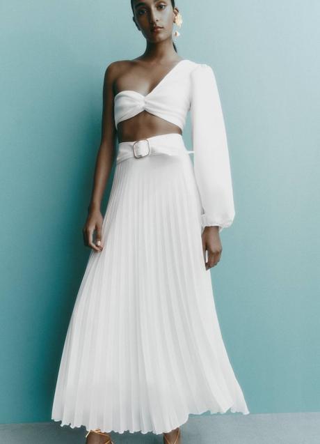 Imagen - Falda midi blanca de Zara
