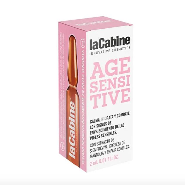 Age Sensitive son unas ampollas pensadas para las pieles más maduras, además de las más sensibles. Actúan en profundidad sobre el inflamagging, una de las principales causas del envejecimiento que hace que la piel luzca sin luz, además de, con una textura irregular y arrugas. (19,95 euros).