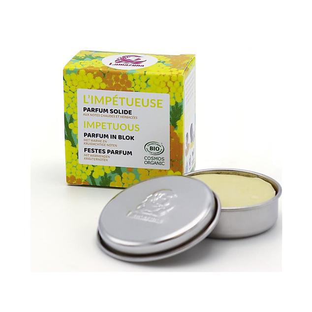 La revolución de la cosmética sólida también llega a las fragancias. Impetuous es un perfume sólido, creado en formato sostenible y que es 100% vegano. Una fragancia que combina higo, mimosa y cedro para un olor agradable e intenso, que no resulta pesado. (18 euros) 