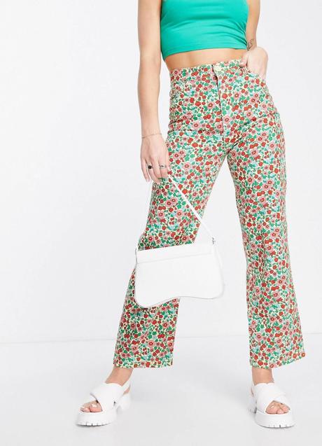 Imagen - Pantalones en estampado de flores multicolor
